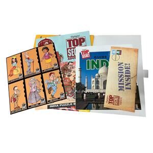 India Highlights Top Secret Folder, Homeschool, Geography, Activity Book